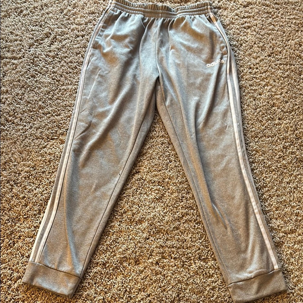 Adidas Gray Track Pants Medium